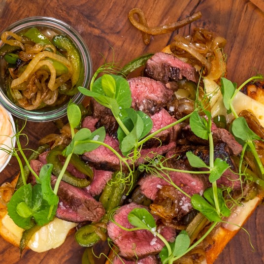 Philly cheesesteak sandwich Fresh NZ b