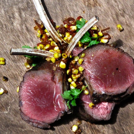 Grilled venison with corn cocoa and chipotle relish Brad Farmerie 2b