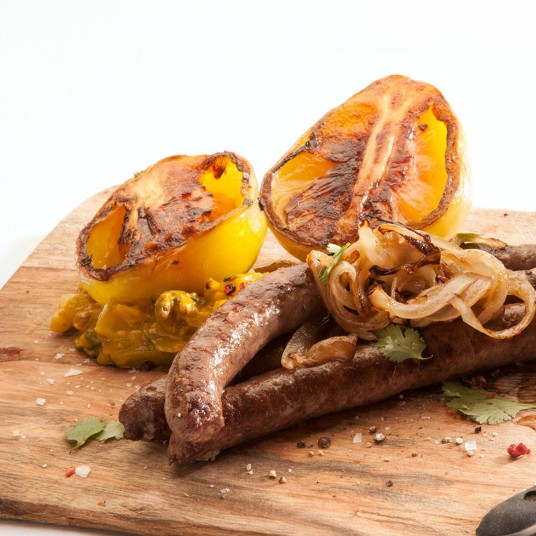 Tandoori sausage with green tomato chutney Shannon Campbell 4b